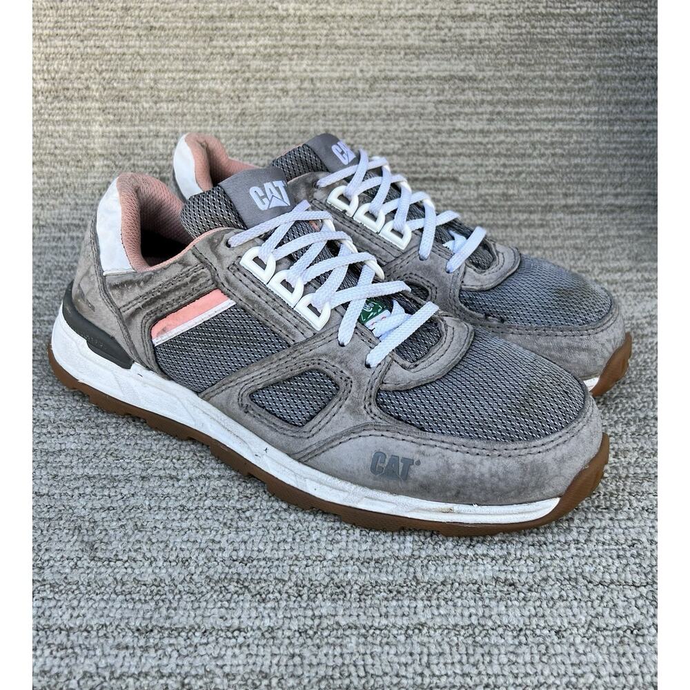 Cat Work Shoes Woodward Steel Toe Oil & Slip Resistant Women's Size 7 US
